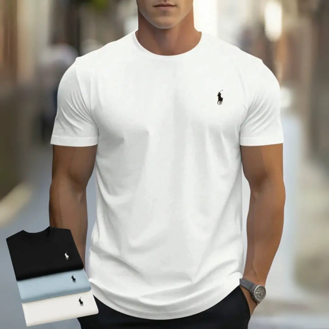 Jeweils 3 Prämien-RL-T-Shirts™