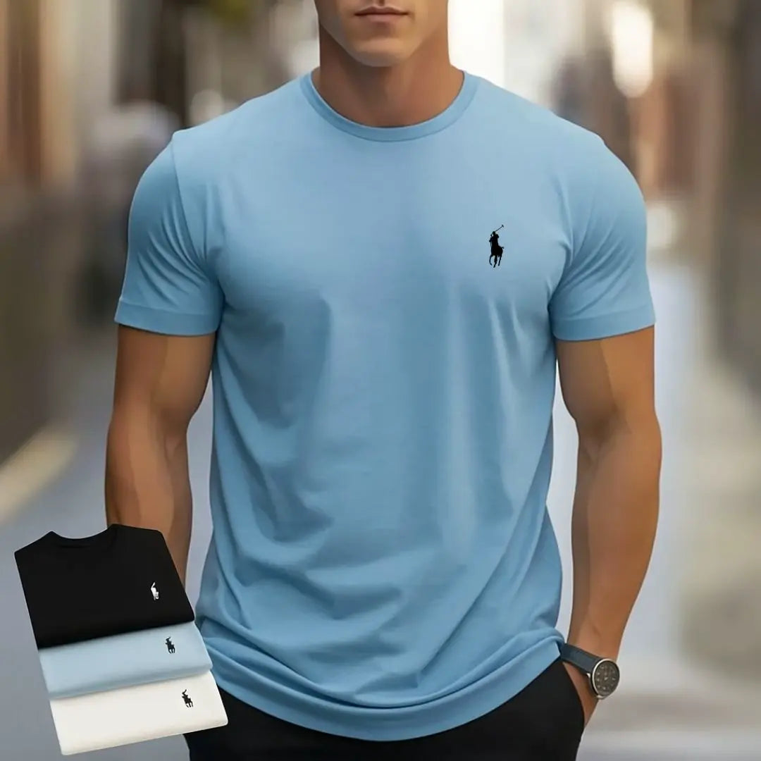 Jeweils 3 Prämien-RL-T-Shirts™