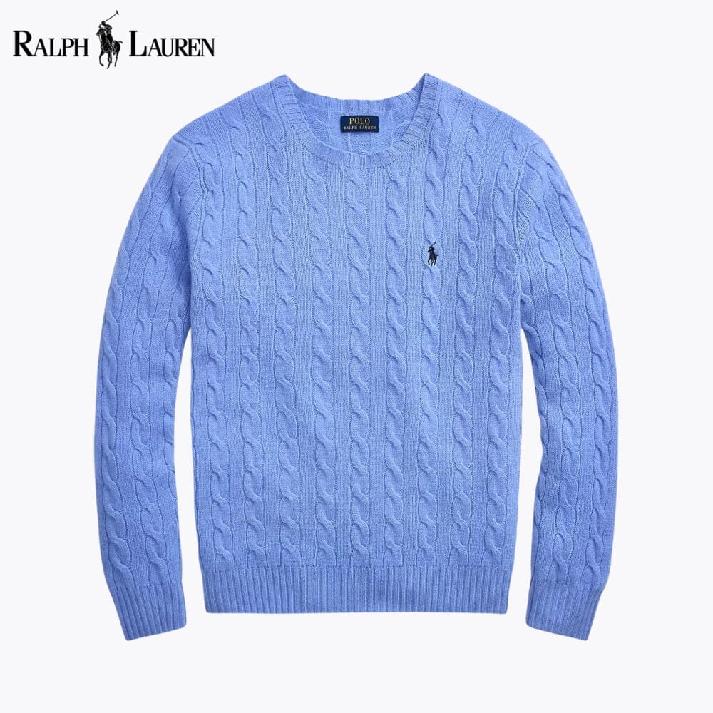 RL Zopfmusterpullover aus Wolle und Kaschmir 