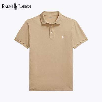 RL Custom Slim Fit Stretch-Mesh-Poloshirt