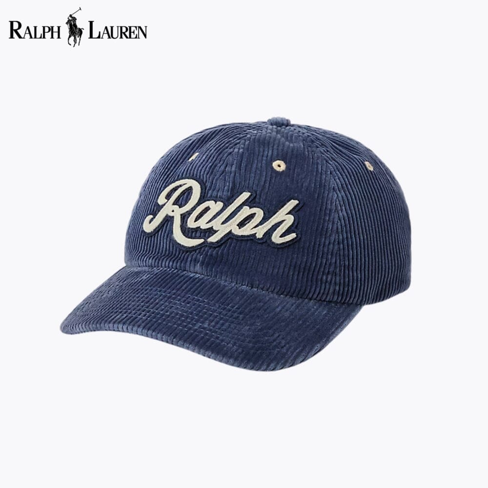 RL Logo Cord-Baseballkappe 