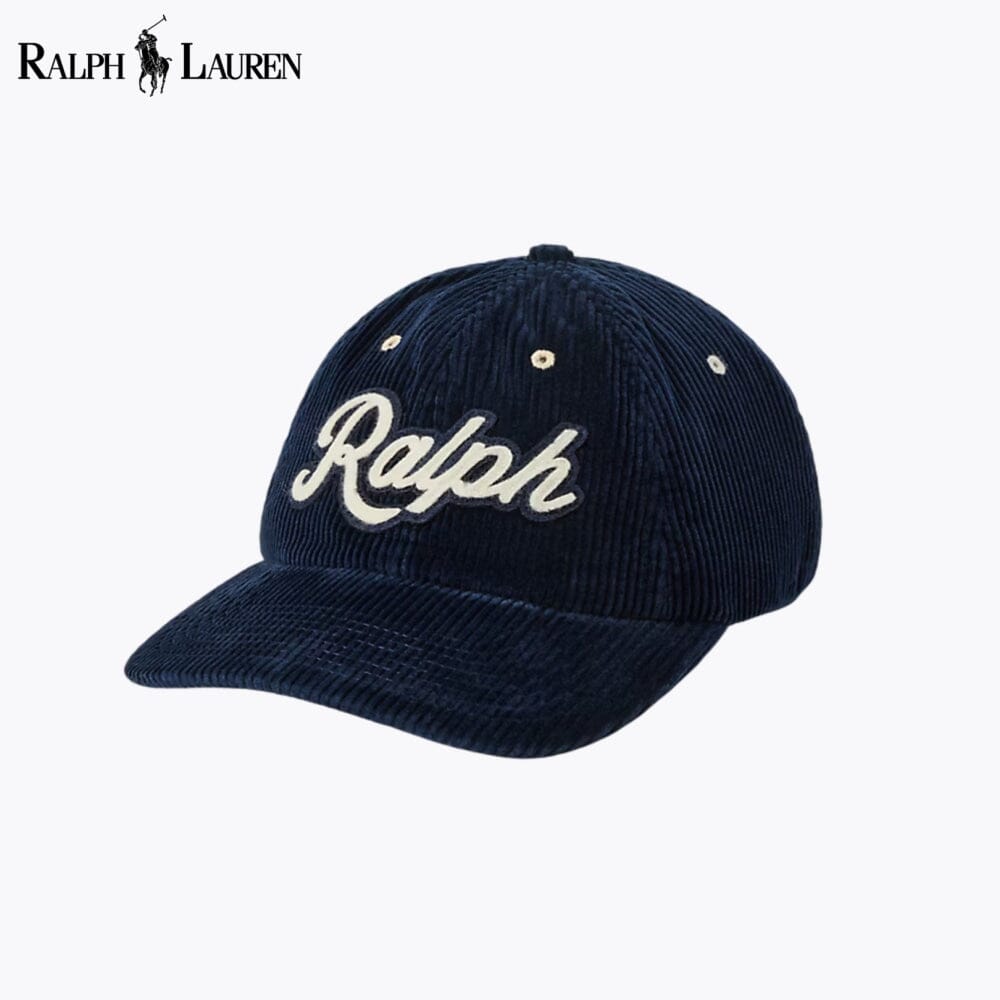 RL Logo Cord-Baseballkappe 