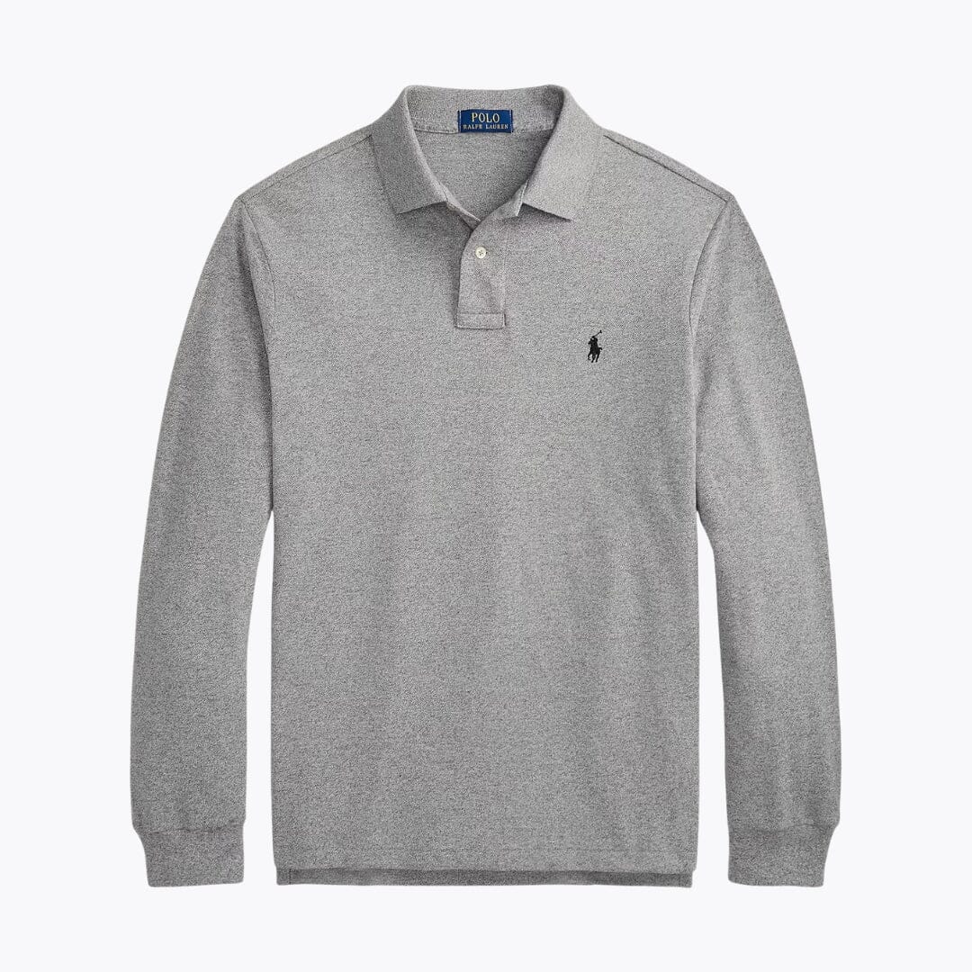 RL Mesh Langarm-Poloshirt 