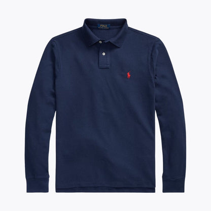 RL Mesh Langarm-Poloshirt 