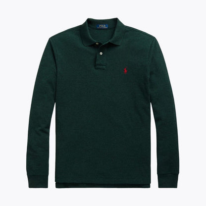 RL Mesh Langarm-Poloshirt 