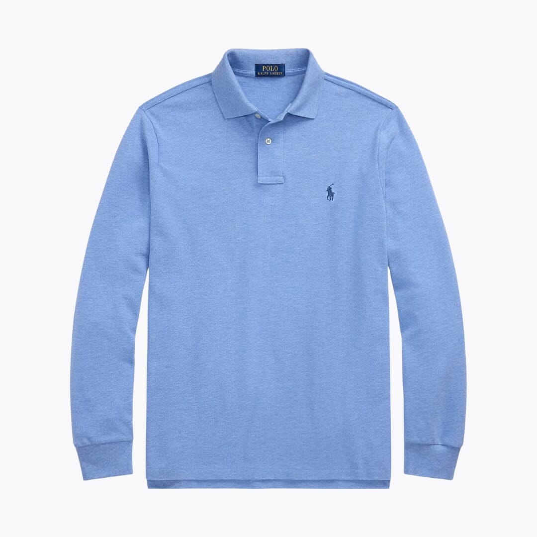 RL Mesh Langarm-Poloshirt 