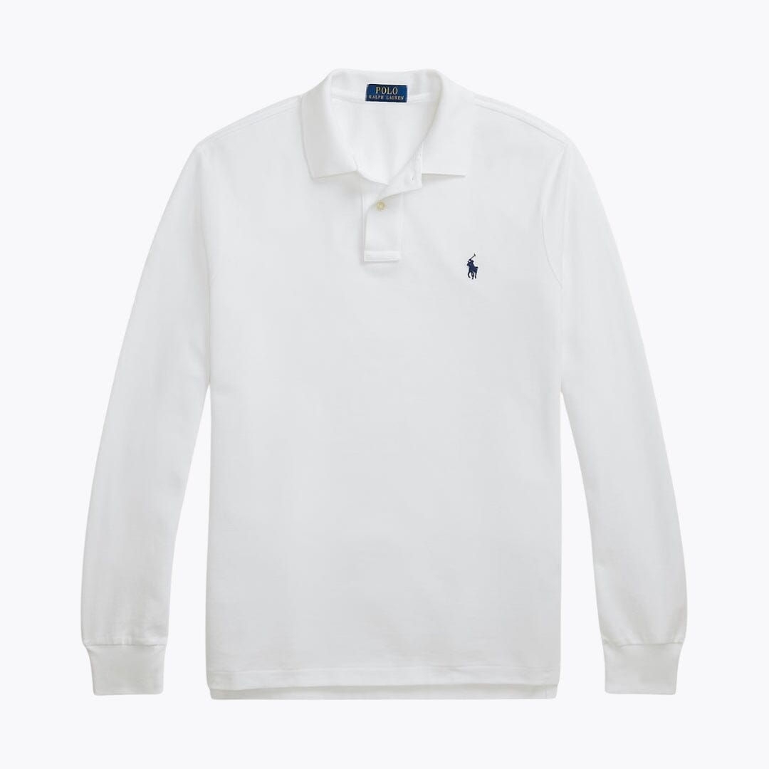 RL Mesh Langarm-Poloshirt 